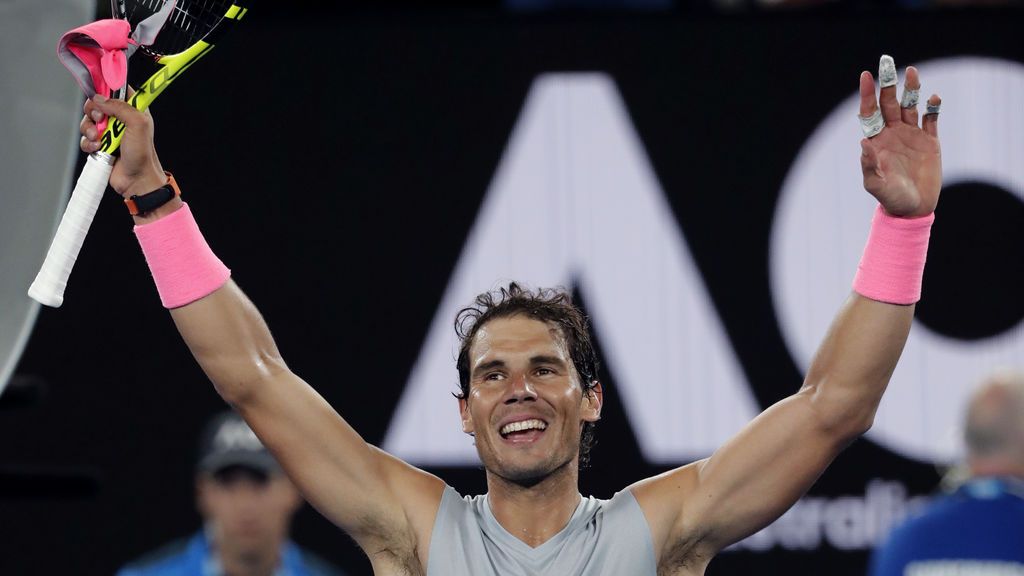 Rafa Nadal brilló en el Open de Australia: derrotó a V. Estrella por 3-0
