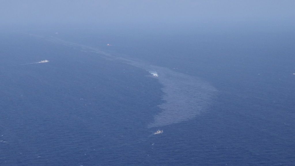 Hundimiento del petrolero Sanchi: Manchas de crudo cubren 109 kilómetros cuadrados en el Mar de China