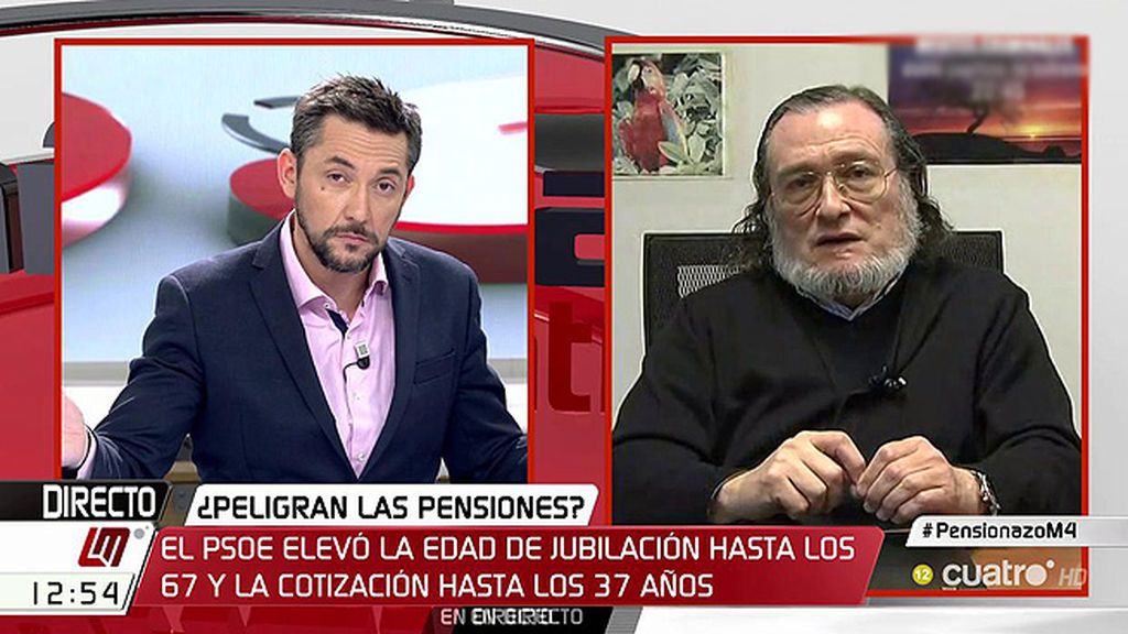 S. Niño Becerra: "Se está preparando un camino para que en 5 o 6 años haya una rebaja sustancial de las pensiones"