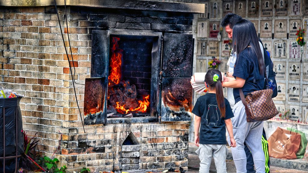 El concurrido cementerio de Hong Kong