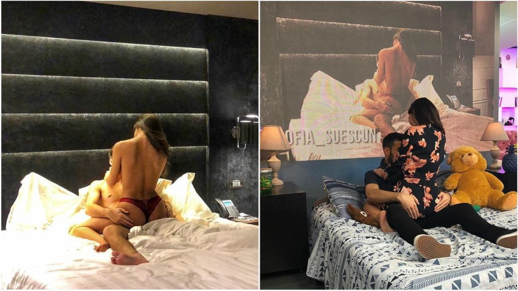Los presentadores de Cazamariposas emulan la foto más sexy de Sofía Suescun y Alejandro Albalá