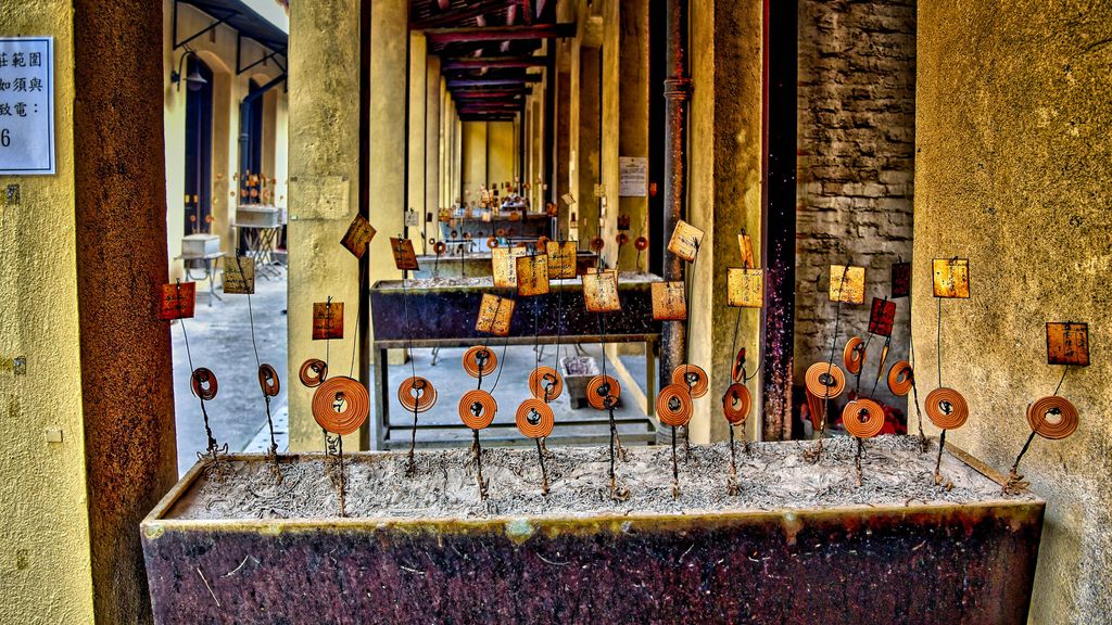 El concurrido cementerio de Hong Kong