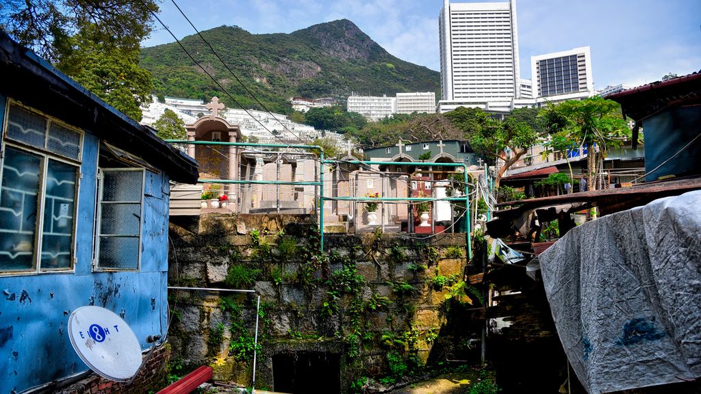 El concurrido cementerio de Hong Kong