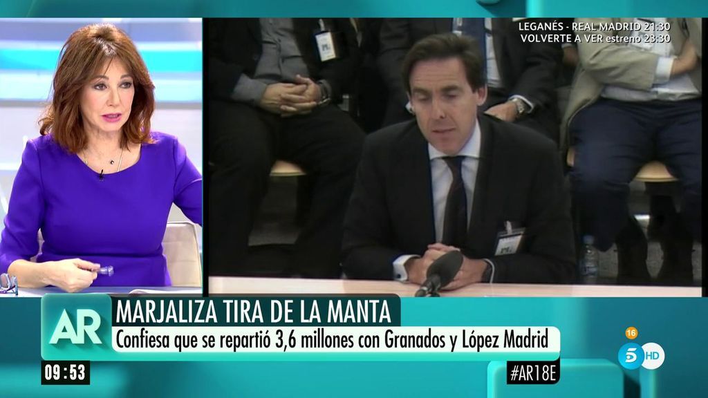 Marjaliza tira de la manta: confiesa que se repartió 3,6 millones con Granados y López Madrid