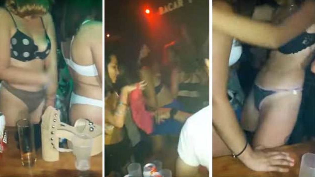 Ofrecen copas gratis a las chicas que se desnudan en una discoteca en Argentina