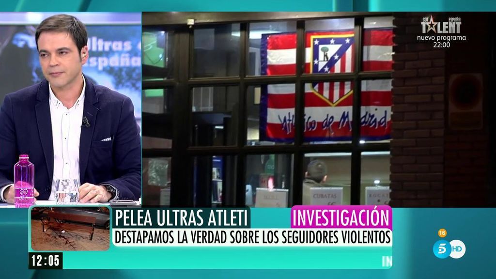Ángel Moya: "La pelea entre los hinchas del Atleti fue por un tema de faldas"