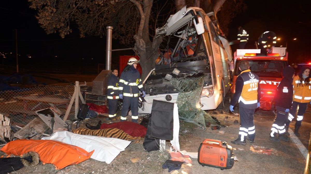 Once muertos y 44 heridos en un accidente de autobús en Turquía