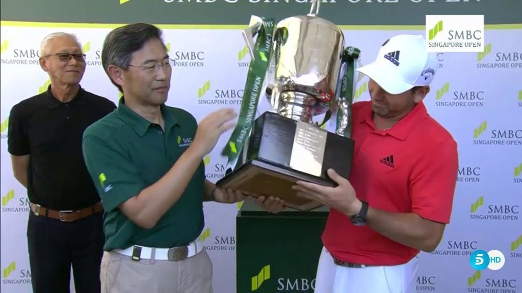Sergio García gana el Abierto de Singapur y se convierte en el segundo golfista español con más títulos