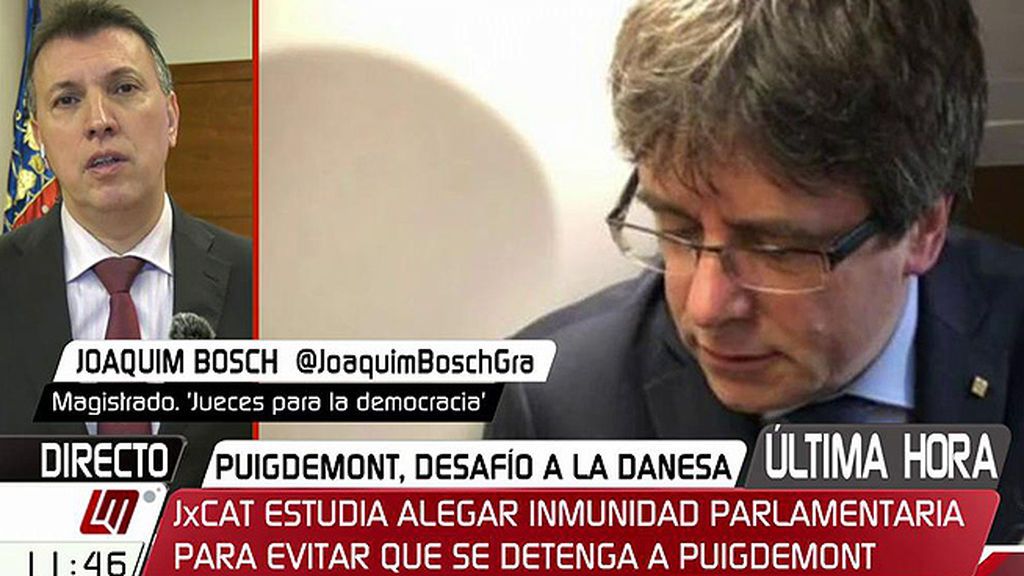 Bosch apunta que según el reglamento de Parlament y la ley de presidencia, Puigdemont debería asistir a la investidura de forma “presencial”