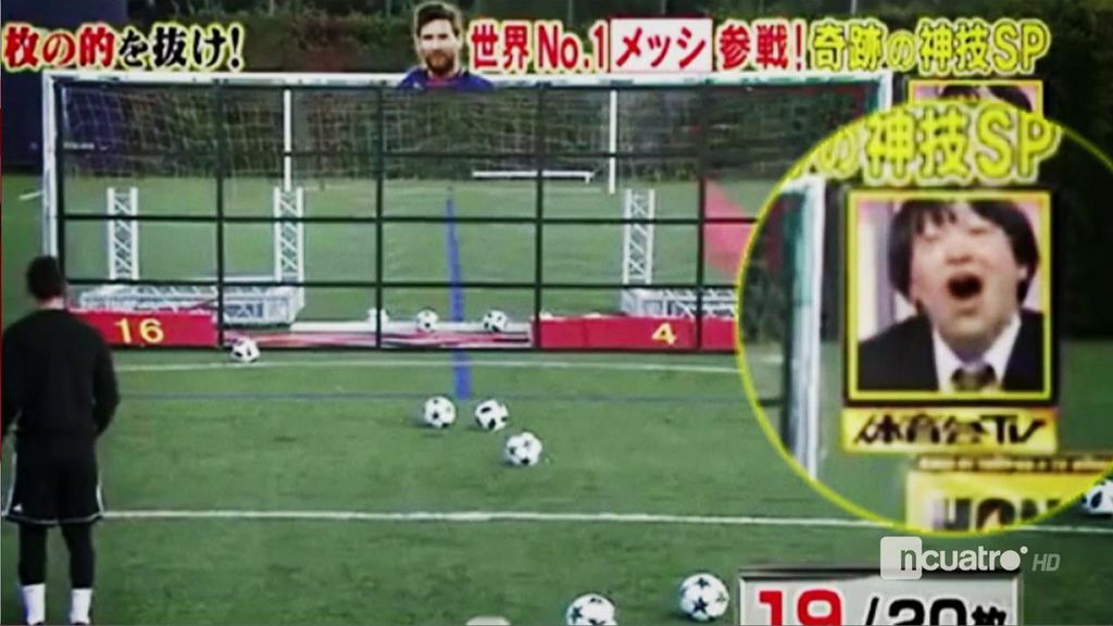 La televisión japonesa alucina con el último reto de Leo Messi