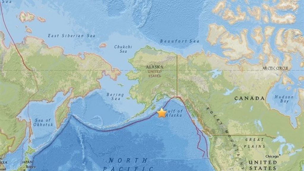 Alerta de tsunami por un terremoto de 8,2 en Alaska