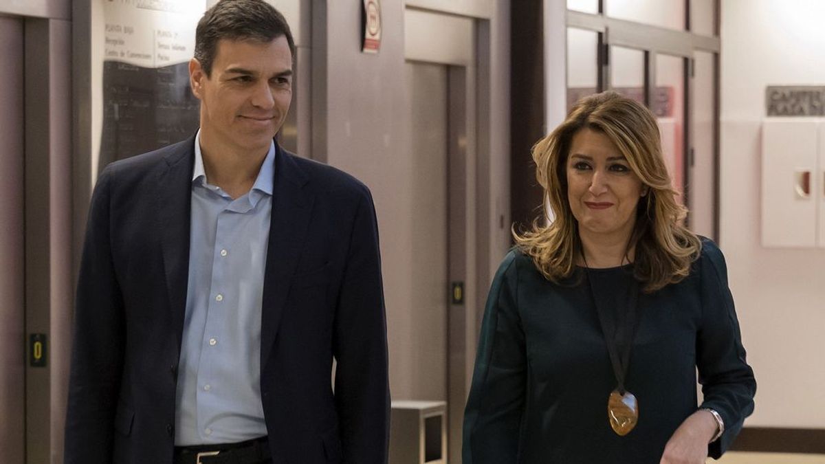 Susana Díaz tras reunirse con Sánchez: "Lo vamos a ayudar siempre en lo que sea necesario"