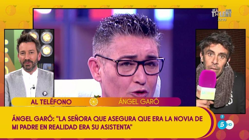 Ángel Garó: "La señora que asegura ser la novia de mi padre era su asistenta"