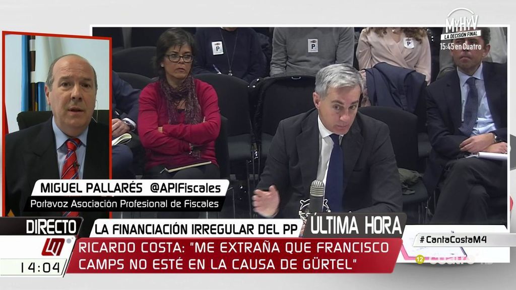 Miguel Pallarés, sobre la Gürtel: " Algo está fallando en nuestro sistema penal con este tipo de procesos que duran trece años"
