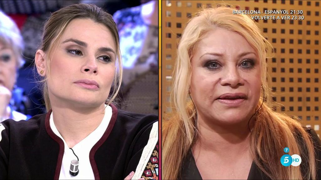 'Sálvame' María Lapiedra cara a cara con Alexa Blun 