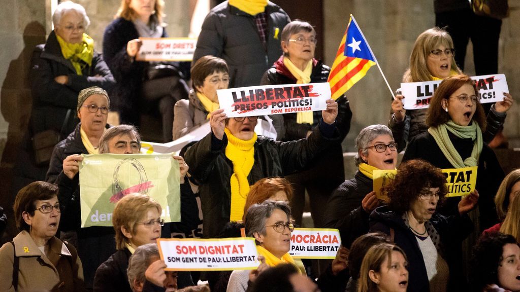 Protestas en Cataluña cuando se cumplen 100 días del encarcelamiento de los 'Jordis'