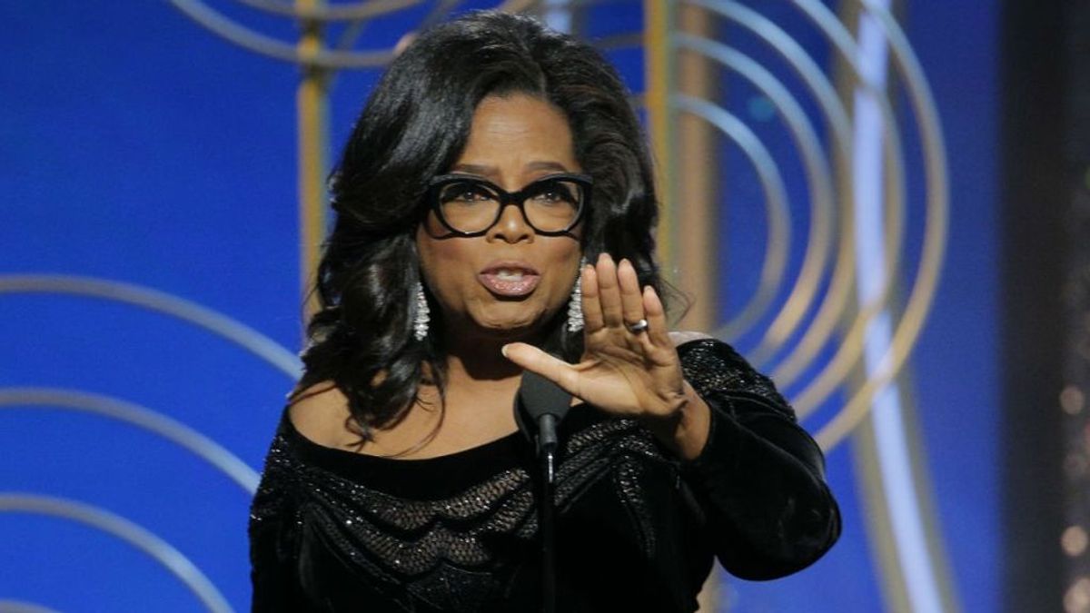 Oprah Winfrey, en la gala de los Globos de Oro 2018.