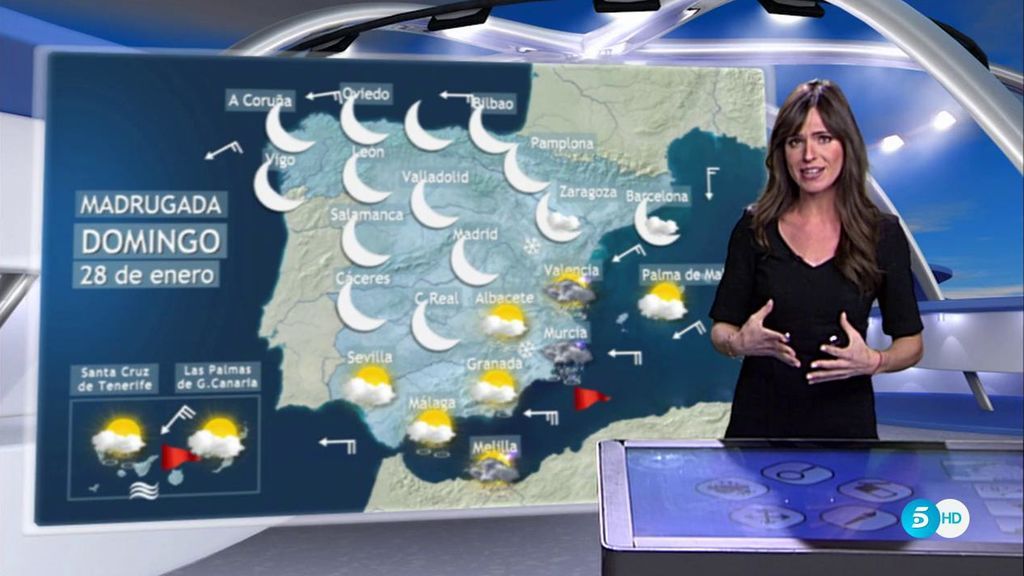 ¡Atención! Viento fuerte en Canarias y lluvias en la Comunidad Valenciana, Murcia y en el estrecho de Gibraltar