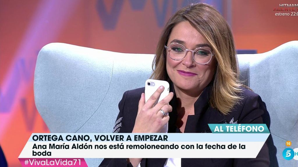 Ana María Aldón entra en directo y habla de su boda con Ortega Cano