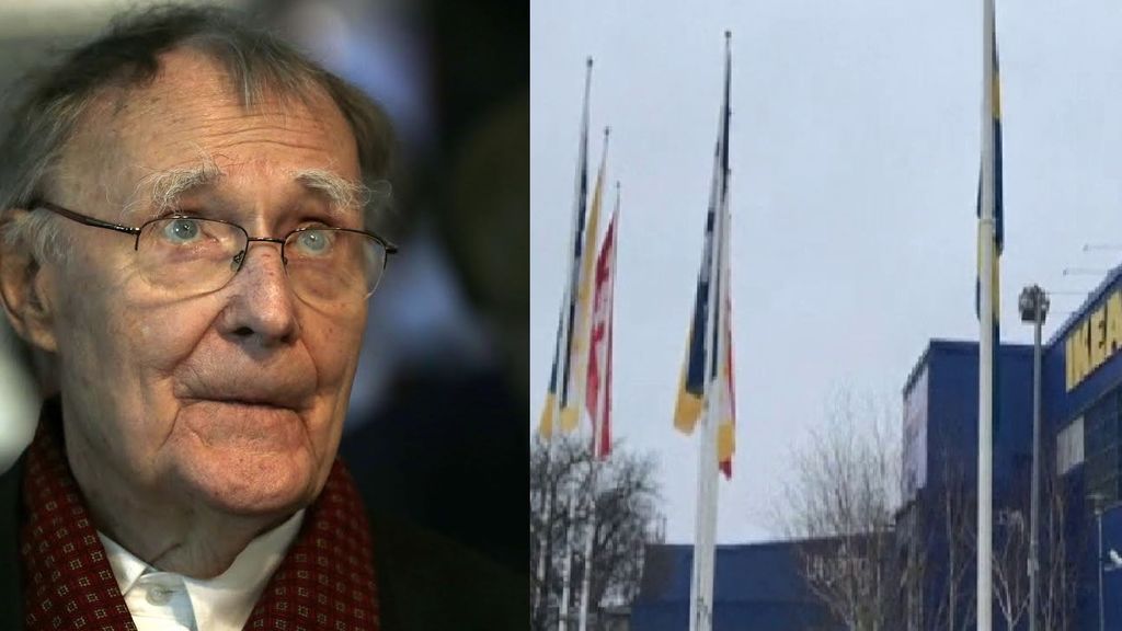 Las banderas ondean a media asta en el IKEA de Estocolmo por la muerte de su fundador