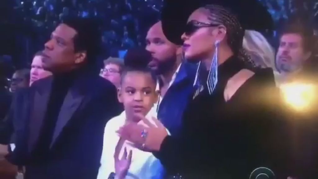 Blue Ivy, la hija de Beyonce y Jay Z, protagonista en los Grammy por pedir calma a sus padres