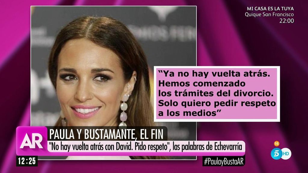 Rossi: “No es casualidad que Paula confirme el divorcio con Bustamante en medio de los rumores de su ‘nuevo amigo”