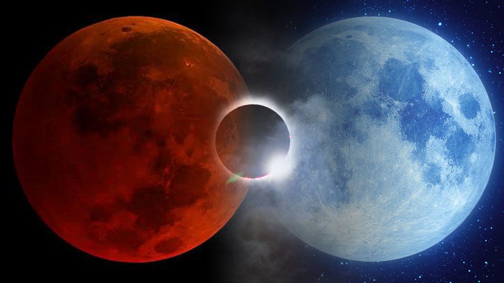 Súperluna, eclipse total y luna azul, tres fenómenos en uno: ¿cuáles de ellos podrás ver mañana en España?