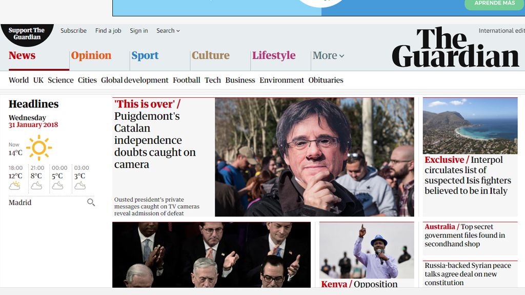 La exclusiva de 'AR' con los mensajes de Puigdemont, portada de los principales diarios