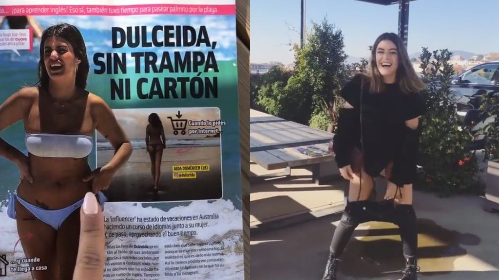 Dulceida se baja los pantalones para demostrar que está más delgada que como aparece en las revistas