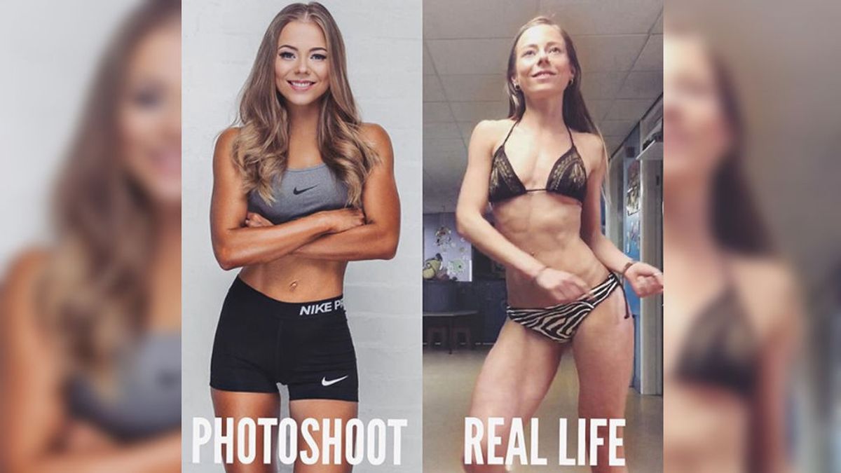 Una famosa amante del 'fitness' denuncia la realidad detrás de las fotos