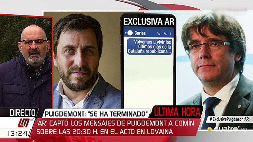 Losada, ante los mensajes de Puigdemont a Comín: “Son reales, la duda es si son posados o robados”