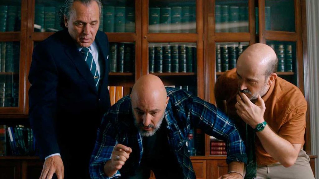 Jose Coronado, Roberto Álamo y Javier Cámara, en 'Es por tu bien'.