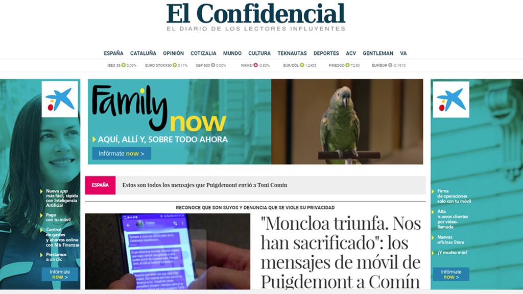 La exclusiva de 'AR' con los mensajes de Puigdemont, portada de los principales diarios