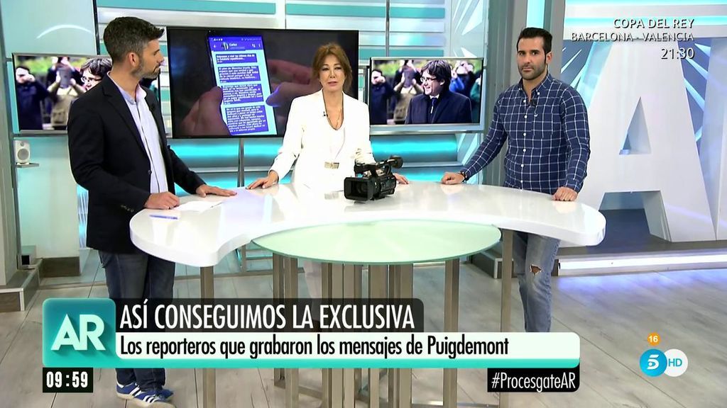 El reportero gráfico que grabó los mensajes de Puigdemont: “Grabé solo un segundo porque estaban los escoltas"