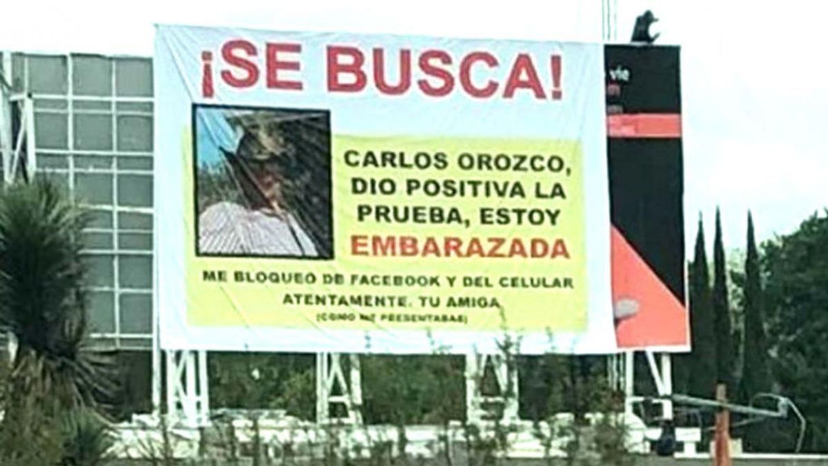 "Carlos, estoy embarazada": El cartel con el que una mujer busca a su novio ilocalizable