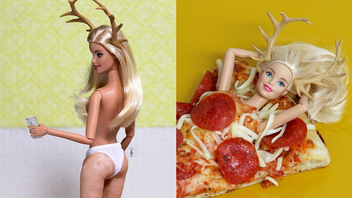 La nueva barbie que arrasa en Instagram: tiene celulitis, no se depila, y come pizza