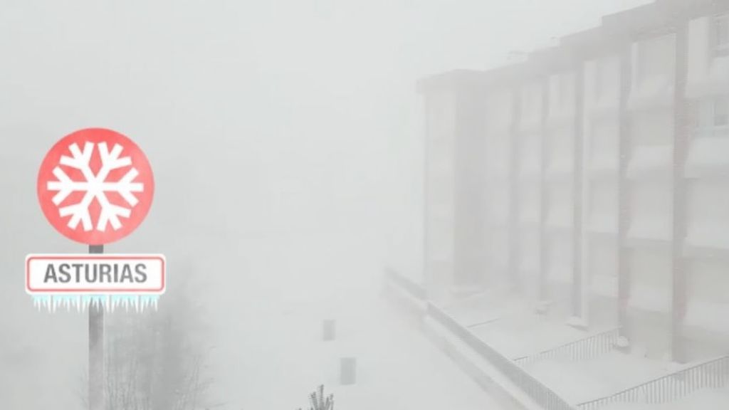 Atentos a las imágenes que ha dejado la gran nevada en Asturias