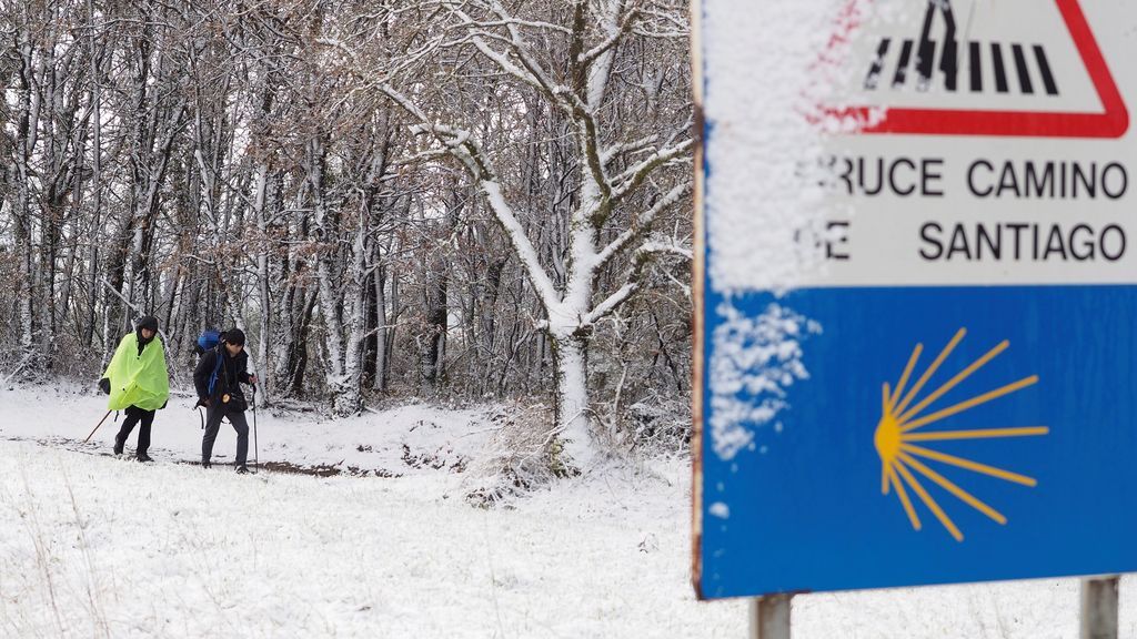 nieve camino de santiago