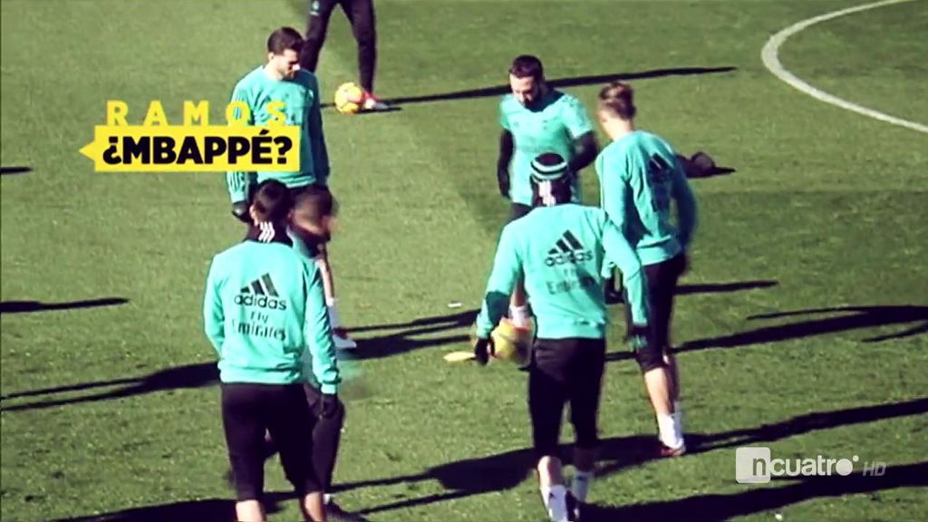 Sergio Ramos se acuerda del PSG en el entrenamiento del Madrid: “¿Mbappé?” Sergio Ramos se acuerda del PSG en el entrenamiento del Madrid: “¿Mbappé?”