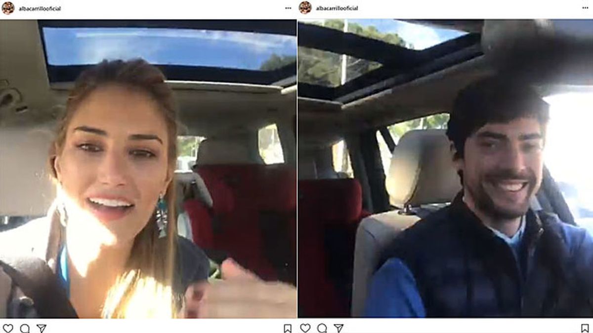 Alba Carrillo presume de novio... ¡con un divertido vídeo juntos en el coche!