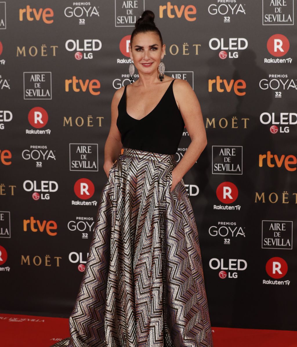 Belen Lopez con vestido de Iván Campaña