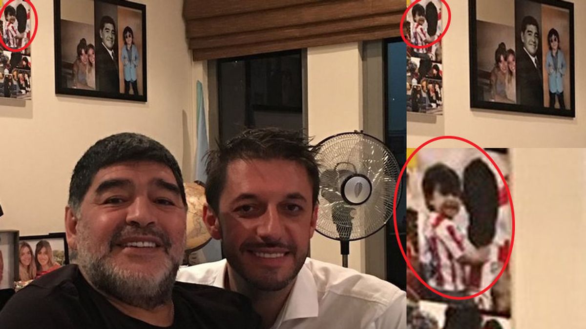 Maradona y la foto que evidencia su odio al Kun Agüero