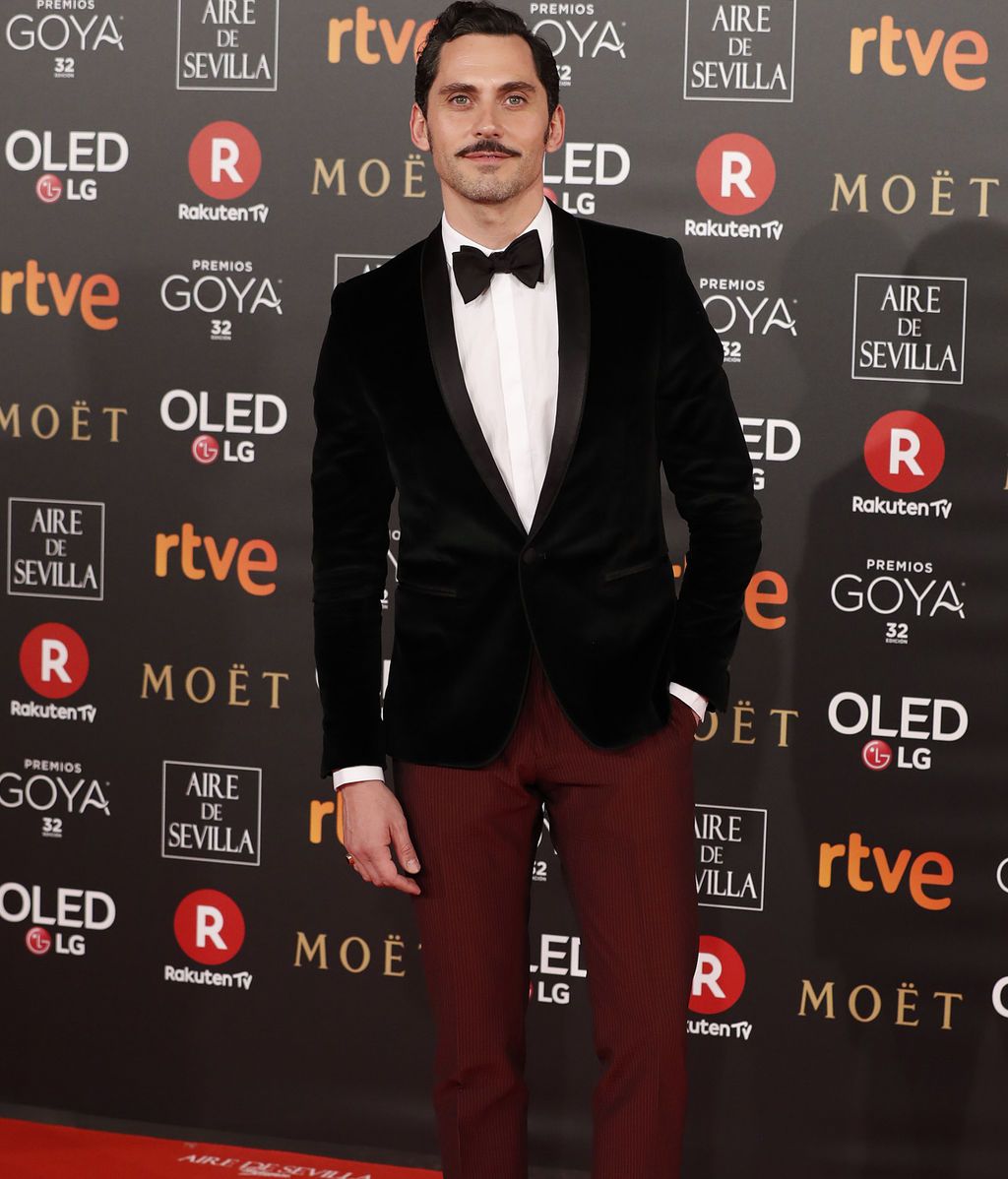 Paco León en la alfombra roja de los Goya