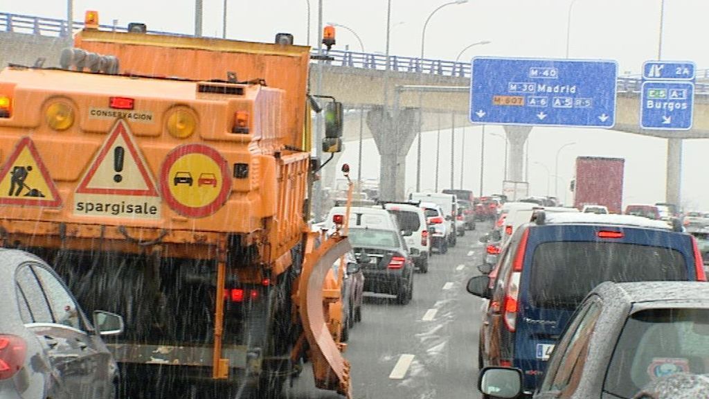 Restricciones al tráfico en Madrid por la nevada