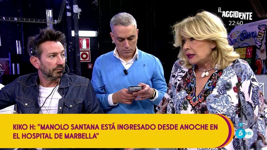 Manolo Santana se encuentra ingresado en un hospital de Marbella, según Kiko Hernández