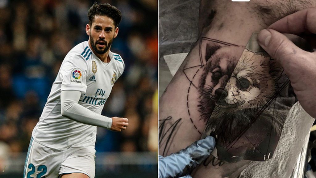 ¡Amor perruno! Isco se tatúa la cara de su perro ‘Bubu’ en el brazo