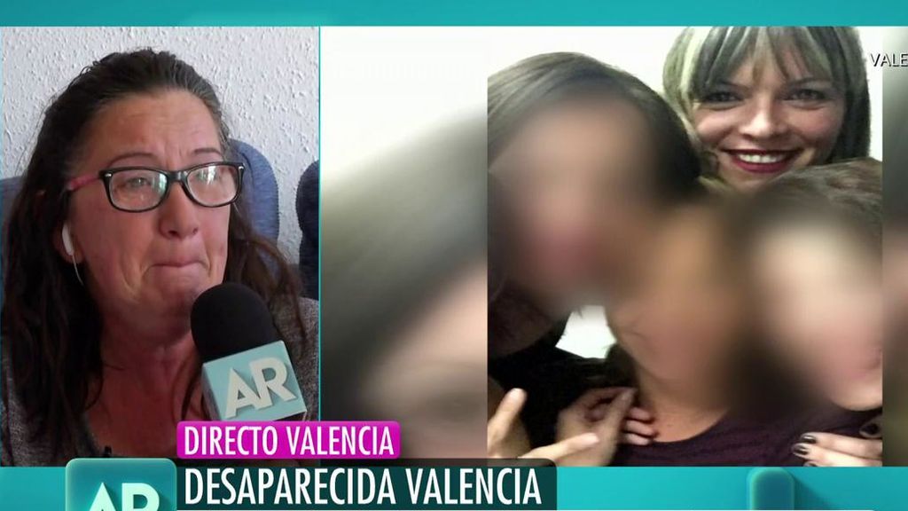 Amparo, madre de la desaparecida en Valencia: "Me pongo en lo peor"