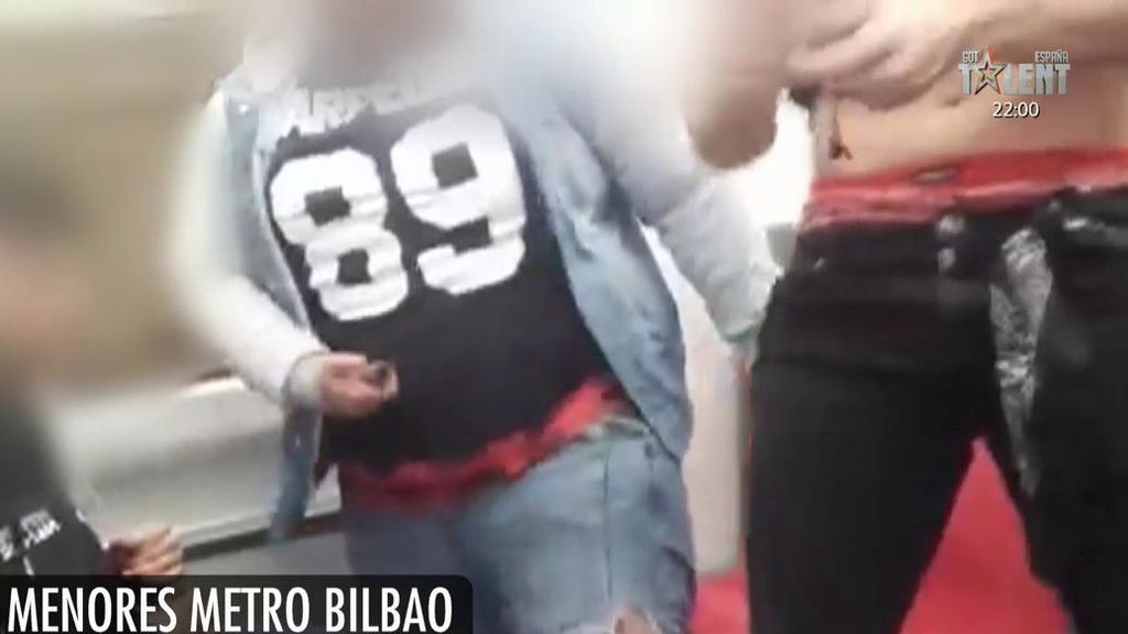 Imputan a los cinco menores que exhibían navajas en el metro de Bilbao