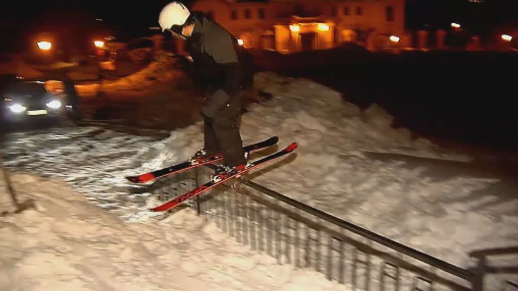 Esquiadores intrépidos en la ‘Siberia catalana’, donde se han alcanzado los 14º bajo cero