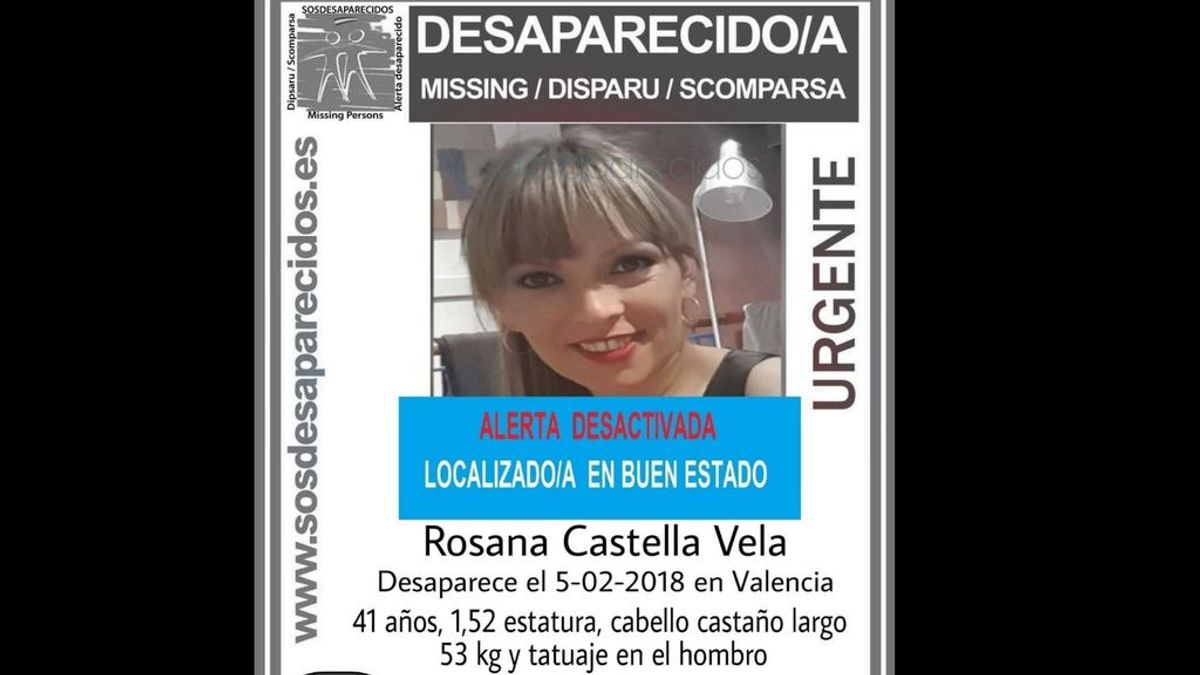 La mujer desaparecida esta semana en Valencia se presenta en un hospital de Castellón en buen estado